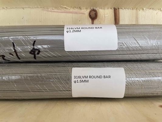 ASTM F138 ISO 5832-1 Stainless Steel Rod Round Bar 316LVM UNS S31673 EN 1.4441