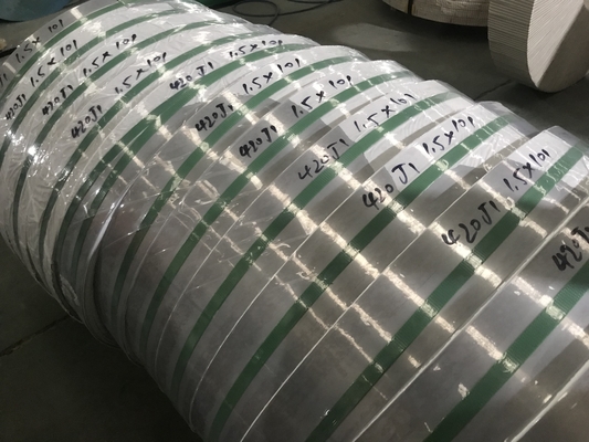 Martensitic AISI / ASTM 420 Stainless Steel Sheet Strip Coils EN 1.4021, 1.4028, 1.4031, 1.4034
