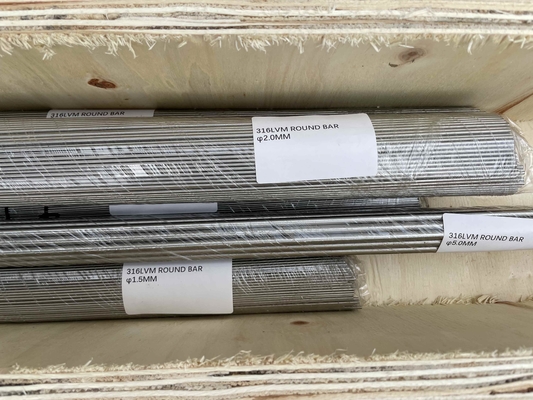 Implant Stainless UNS S31673 316LVM Round Bar Rod ISO 5832-1 ASTM F138