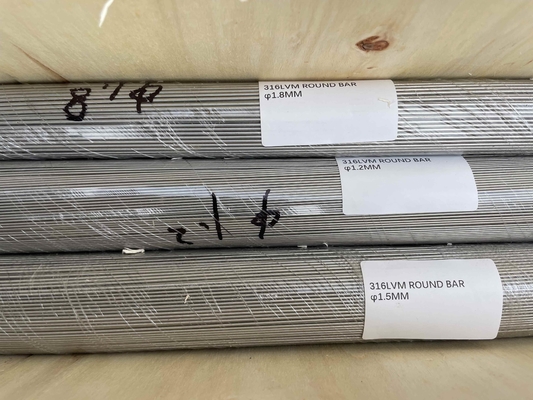 ASTM F138 ISO 5832-1 Stainless Steel Rod Round Bar 316LVM UNS S31673 EN 1.4441
