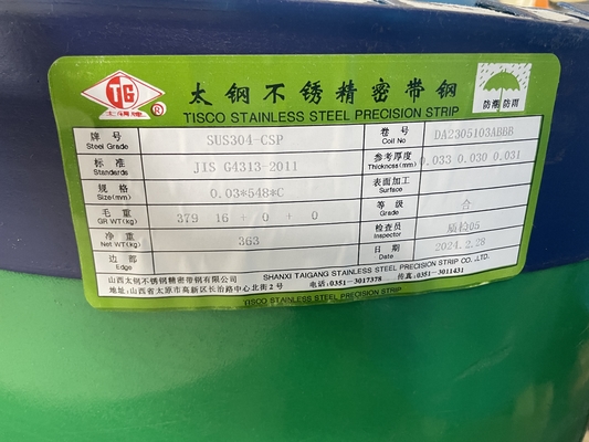 AISI 301 304 316 Stainless Steel Foil, Stainless Steel Precision Strip
