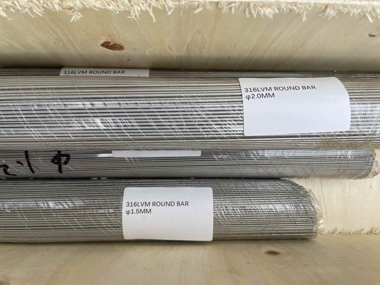 Stainless Steel 316LVM Wires, Bars ASTM F138, ISO 5832-1