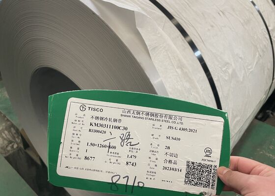 ASTM A240 410 Plate TP410 Stainless Steel Sheet And Plate